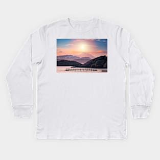 Witnessing The Death Of The Sun Kids Long Sleeve T-Shirt